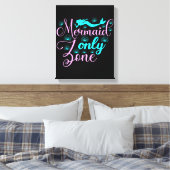Alleen Mermaid Zone Canvas Afdruk (Insitu (Slaapkamer))