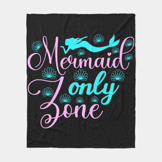 Alleen Mermaid Zone Fleece Deken (Voorkant)