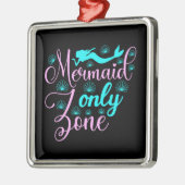 Alleen Mermaid Zone Metalen Ornament (Links)