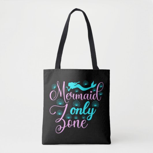 Alleen Mermaid Zone Tote Bag (Voorkant)