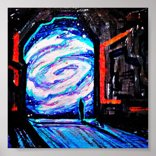 Alleen met de sjitterende Abyss Poster (Voorkant)