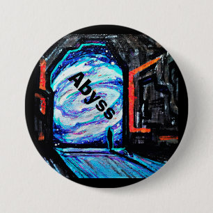 Alleen met de sjitterende Abyss Ronde Button 7,6 Cm