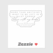 Alleen met Mijn boeken, sticker (Vel)