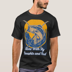Alleen Met Mijn Gedachten en Hengel Introvert Viss T-shirt