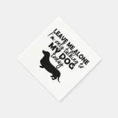 Alleen met mijn hond Napkins praten Servet (Hoek)