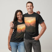 Alleen met zonsondergang t-shirt (Unisex)