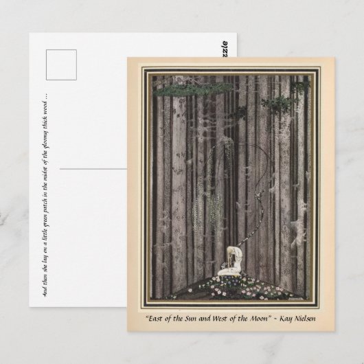 Alleen midden in de bossen Kay Nielsen Briefkaart (Voorkant / Achterkant)