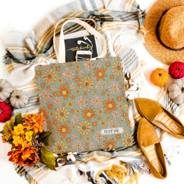 Alleen Mij Bloemen Blauwe Esthetische Boodschappen Tote Bag