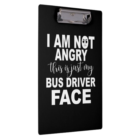 Alleen mijn busbestuurdersgezicht klembord (Rechts)