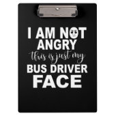 Alleen mijn busbestuurdersgezicht klembord (Voorkant)