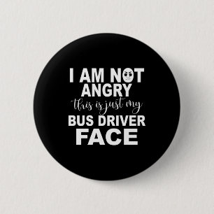 Alleen mijn busbestuurdersgezicht ronde button 5,7 cm