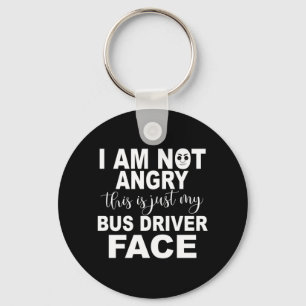 Alleen mijn busbestuurdersgezicht sleutelhanger