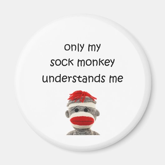 Alleen mijn contactaap begrijpt me magneet (Voorkant)