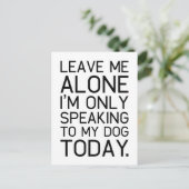 Alleen mijn hond begrijpt het. briefkaart (Staand voorkant)