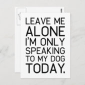 Alleen mijn hond begrijpt het. briefkaart (Voorkant / Achterkant)