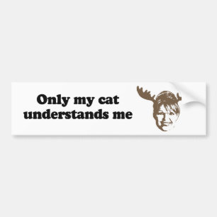 Alleen mijn kat begrijpt me bumpersticker