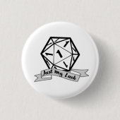 Alleen mijn Luck d20-toets Ronde Button 3,2 Cm (Voorkant)