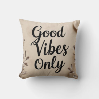 Alleen minimalistische goede vibes kussen