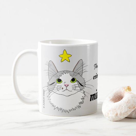 Alleen Miracles Gizmo Ragdoll Cat Inspirerend Koffiemok (Met donut)