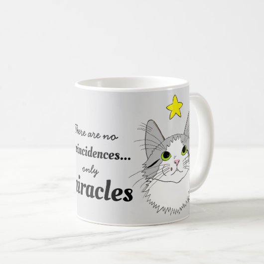 Alleen Miracles Gizmo Ragdoll Cat Inspirerend Koffiemok (Voorkant rechts)