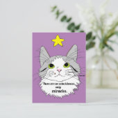Alleen Miracles Inspirerend Ragdoll Cat Briefkaart (Staand voorkant)