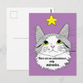 Alleen Mirakels Inspirerende Ragdoll Kat Briefkaart (Voorkant / Achterkant)