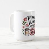 Alleen moeder vibes koffiemok (Voorkant links)