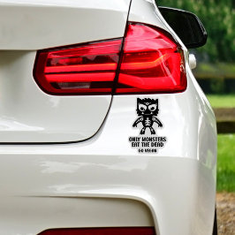 Alleen monsters eten de doden, ga Vegan, Activisme Sticker