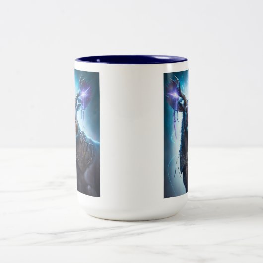 Alleen Moose Trislefal (Collectie van lasermachine Tweekleurige Koffiemok (Center)