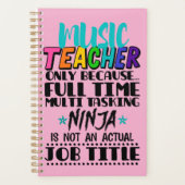 Alleen muziekdocent omdat fulltime multitasking planner (Voorkant)