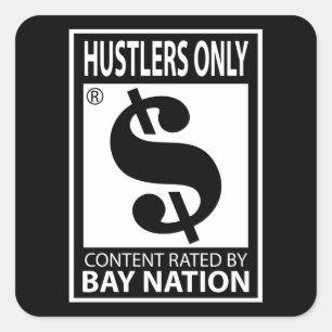 Alleen muzikanten vierkante sticker