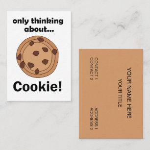 Alleen nadenkend over Cookie Baker Restaurant Visitekaartje