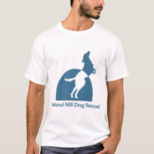 Alleen nationale Mill Dog Rescue Logo T-shirt