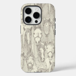 alleen natuurlijke parel van paarden iPhone 16 pro hoesje