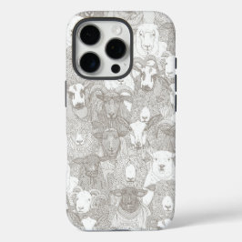 alleen natuurlijke witte schapen iPhone 16 pro hoesje