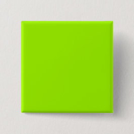 Alleen Neon Green Color Aangepaste producten Vierkante Button 5,1 Cm