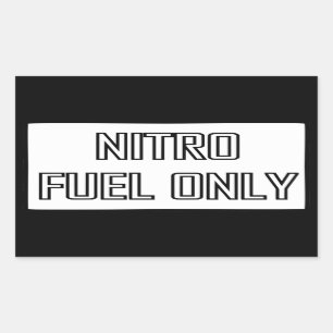 Alleen Nitrobrandstof Toolbox Rechthoekige Sticker