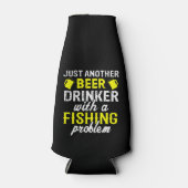 Alleen nog een bierdrinker Vist flessenkoeler Flesjeskoeler (Voorkant)