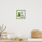 Alleen nog één hoofdstuk Boekenwurm Poster (Keuken)