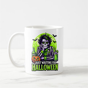 Alleen nog wachten op Halloween – Grappig en griez Koffiemok