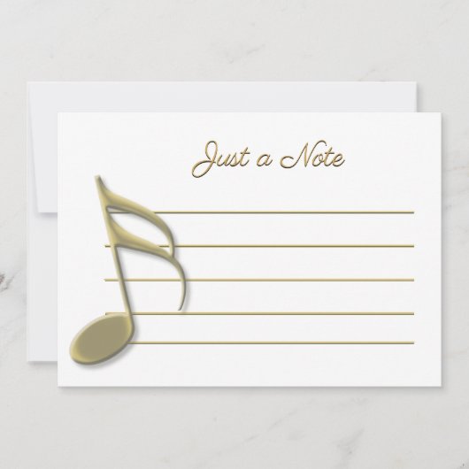 Alleen notities voor Gold Music Note (Voorkant)