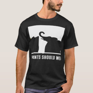 Alleen oliefabrieken mogen ivoor Draag - Olifanten T-shirt