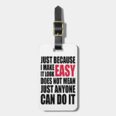 Alleen omdat ik het makkelijk maak... bagagelabel (Voorkant verticaal)