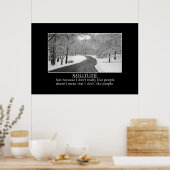 Alleen omdat ik niet van mensen hou, betekent niet poster (Keuken)