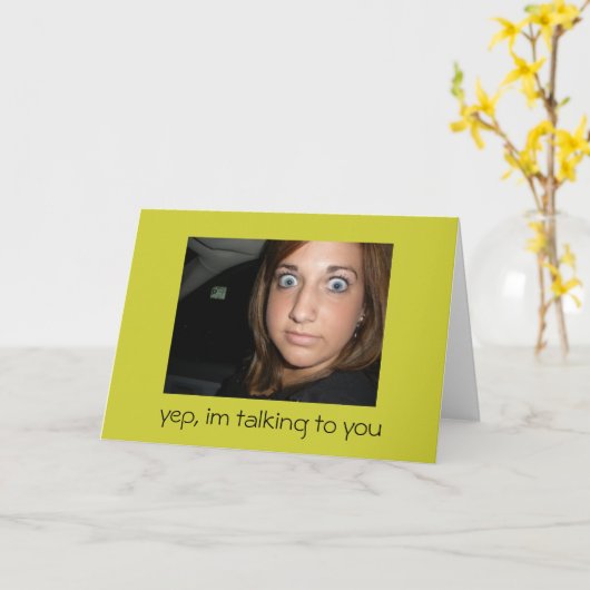 alleen omdat kaart (Gele Bloem)