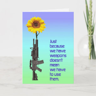 Alleen omdat we een wapenpas hebben kaart