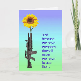 Alleen omdat we een wapenpas hebben kaart