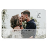 Alleen ons fotohuwelijk bewaart de datum magneet (Horizontaal)