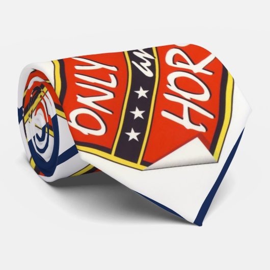 Alleen ontlasting en paarden 4 stropdas (Opgerold)