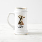 Alleen onze oude geiten maken het over de heuvel. bierpul (Links)